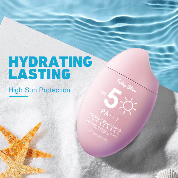 【Original Warranty】Fairyskin Premium Brightening Sunscreen spf 50 face