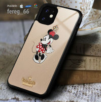 Kate_spade แฟชั่น _ มิกกี้กระจกเทมเปอร์เคสโทรศัพท์สำหรับ Iphone X 7 8 11 12 13Mini 34 XS MAX