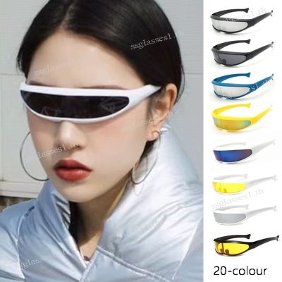 hunshipengshengshangmao X-men แว่นตากันแดด กรอบแคบ ทรงสี่เหลี่ยมผืนผ้า เทคโนโลยีในอนาคต กลางแจ้ง สําหรับผู้ชาย