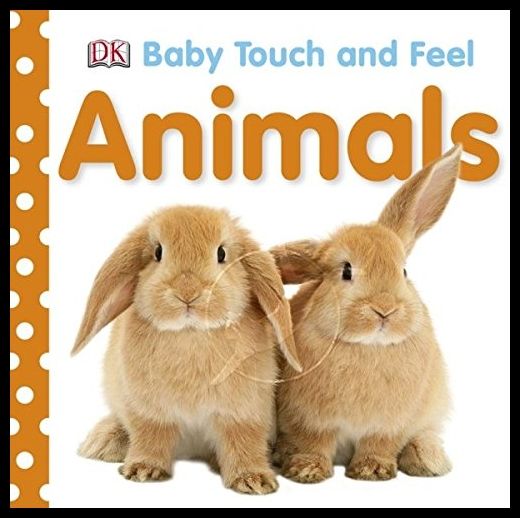 Touch Book DK: Animal English original paperboard Picture Book Baby Touch and feel animals