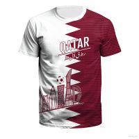 Ys2 เสื้อยืดลําลอง แขนสั้น คอกลม พิมพ์ลาย World Cup Qatar Jersey Fans พลัสไซซ์ SY2