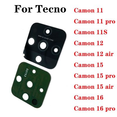 สำหรับ Tecno Camon 11S 12 15 16S Premier X Pro Cf7 Cf8เลนส์กล้องด้านหลังอากาศฝาปิด Gl อะไหล่พร้อมกาวสติ๊กเกอร์