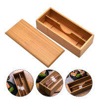 HAOYUNLA Chop Holder Spoon Box Bamboo เครื่องเงินที่ถือห้องครัวอุปกรณ์จัดเก็บ