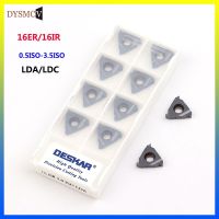 DESKANR 100% ต้นฉบับ 16ER 1.5 ISO 0.75 1.25 2.0 3.0 ISO16IR LDA LDC คาร์ไบด์แทรกด้ายตัดเครื่องมือกลึงภายนอก