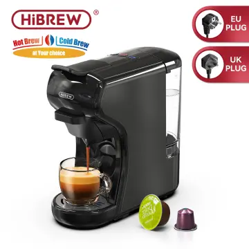 HiBREW Coffee Machine 19 Bar 4in1 Hot & Cold Multiple Capsule Espresso  Cafetera Pod Coffee Maker Dolce Milk Nexpresso Powder H1A