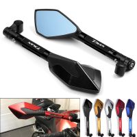 CNC Aluminum Motorcycle Rearview Mirrors Blue Anti-Glare Mirror For YAMAHA T-Max 500 TMAX 500 560 Tmax 530 Motorbike Accessories