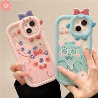 เคส Realme C15 C33 C35 C30 C25 C25s C21 C21Y C31 C11 C25Y C2 C1 C3 C17 9 9pro + 7 8 8i 8pro 5 6i 9i 5 7i สัตว์ประหลาดตัวน้อยการ์ตูนน่ารักโบว์3D นิ่มสำหรับเลนส์มอนสเตอร์ตัวน้อย