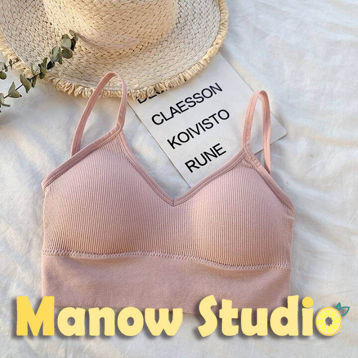 manow-studio-1236-บราสายเดี่ยว-เสื้อกล้าม-สายเดี่ยว-บราสายเดี่ยวแบบสวม