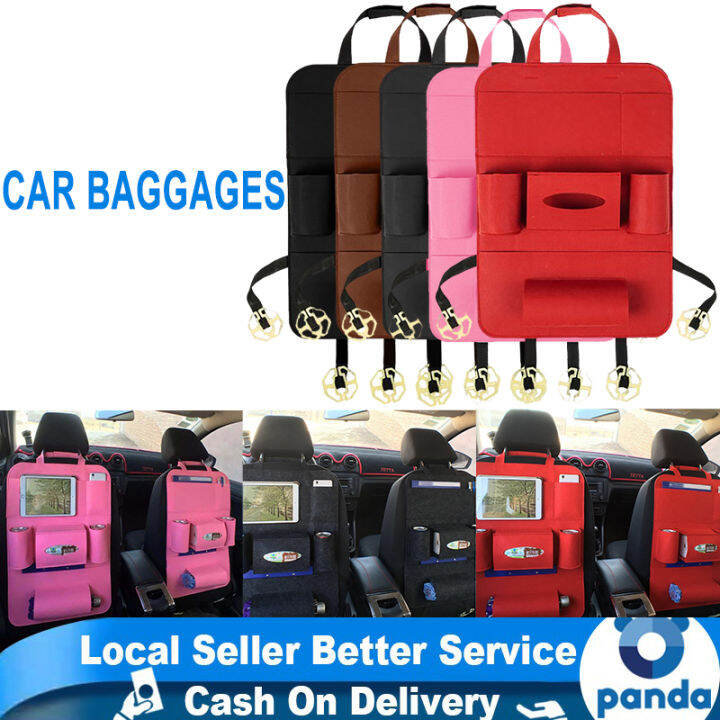 【Fast Delivery】Multifunctional Car Back Seat Hanging Organizer Bag Travel Lazada PH