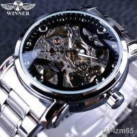 ⌚ นาฬิกา The winner winner fashion leisure temperament hollow out fully automatic mechanical watches