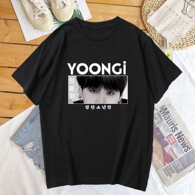 Agust D Tshirt Cotton Short Sleeve Graphic Yoongi T Shirts Korean Fashion Streetwear Women Suga Manga Tee Shirt Kpop Summer Tops