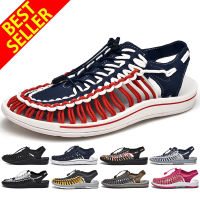 【จัดส่งฟรี】KEEN[จัดส่งที่รวดเร็ว1-3วันมาถึง] ย้อนยุครองเท้าผู้ชายรองเท้าแตะกลางแจ้งกีฬาผู้หญิงรองเท้าชายหาดรองเท้าคู่แห้งเร็วรองเท้าลำลองระบา