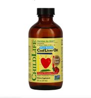 [ น้ำมันตับปลา รสสตอเบอรี่ ] ChildLife, Pure Arctic Cod Liver Oil , Natural Strawberry, 8 fl oz (237 ml)