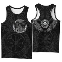 Tree Of Life symbol Tattoo Raven 3D Printed men shirt vest Harajuku Fashion Sleeveless T-shirt summer street Unisex tank tops