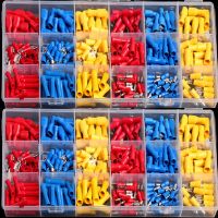 300PCS Waterproof Electrical Crimp Terminals Insulated Spade Bullet Terminals Connectors Kits with Box Wire Connector Electrical Connectors