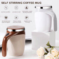 EG【Ready Stock】380Ml Self Stirring Coffee Mug Stainless Steel Auto Coffee Mixer Hot Drink Mixer For Home Kitchen Office ซื้อทันทีเพิ่มลงในรถเข็น