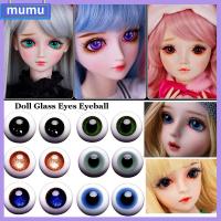 MUMU สีฟ้าสีดำ DIY สำหรับตุ๊กตา BJD ของเล่นสัตว์เพื่อความปลอดภัย ตาแก้ว ตุ๊กตาทำหัตถกรรม ลูกตา