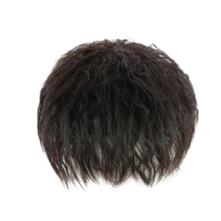 fashion-short-men-toupee-100-human-hair-wigs-for-male-natural-and-brown-color-toupee-hair-replacement-with-side-bangs-foil-hot-instant-noodles-volume-fluffy