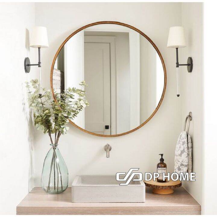 Round Mirror Bathroom Toilet Cermin Bilik Mandi Bulat DecoratioN Lazada