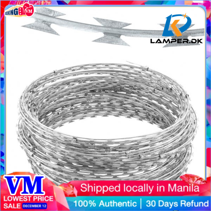 10 Meters Combat Wire | Military Wire | Razor Wire 【Perimeter Anti-rust ...