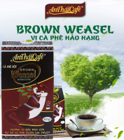 กาแฟขี้ชะมดแท้ กาแฟเวียดนามแท้ BROWN WEASEL กาแฟขี้ชะมดคั่วบด 200g. (Chồn Nâu) AnTháiCafé แท้100% หอมอร่อยเข้มเต็มสูตร