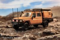 พรีเซลออโต้บอทรุ่น1:64 Land Cruiser LC79รถกระบะคู่เคบิน Die-Cast โมเดลรถยนต์คอลเลกชันขนาดเล็ก