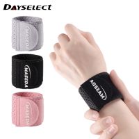 DAYSELECT สายคล้องข้อมือฟิตเนสรัดกล้ามเนื้อแบบปรับได้ผ้าพันดามข้อมือ1ชิ้นสำหรับยกน้ำหนักเอ็นอักเสบข้อมือมีหลุมป้องกันโรคข้ออักเสบ