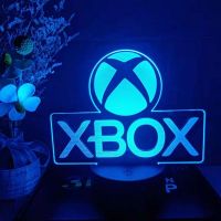 3D Illusion Night Lamp Gaming Room Game Desk Setup Lighting Decor for Playstation Console Icon Logo Sensor Table Night Lights