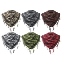 100x100cm Outdoor Hiking Scarves Tactical Arab Desert Shemagh Scarf Windproof Sandproof Scarf With Tassel for Men Women