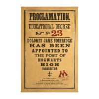 【K061B】 The New Harry Potter Education Order No. 23 Retro Kraft Paper Poster Interior Room Wall Decoration Bar Cafe Decorative Painting