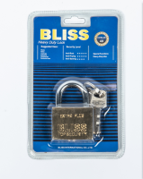 BLISS แม่กุญแจล็อค พร้อมลูกกุญแจ 3 ดอก  40B สีเหลือง (Y)