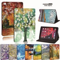 For iPad 2 3 4 5 6 7 8 9 10/Air 1 2 3 4 5/Pro 11 2018 2020 PU Leather Tablet Stand Cover -Ultra-thin Painting colors Slim Case Bag Accessories