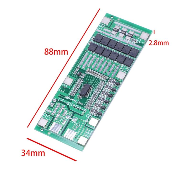 2pcs-6s-24v-40a-protect-board-18650-li-ion-lithium-battery-solar-lighting-bms-with-balance-for-ebike-scooter