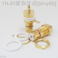 【CW】♝  10pcs Gold Plated Female Phono Jack Panel Mount Chassis