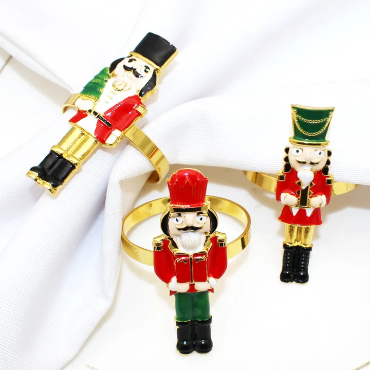 cute-napkin-holder-for-christmas-table-decor-holiday-themed-napkin-ring-for-festive-table-settings-sturdy-metal-napkin-ring-adorable-nutcracker-napkin-ring-bag-clips-for-sealing-snacks