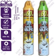 Bình Xịt Muỗi, Xịt Côn Trùng Jumbo Vape Không Mùi Chai 600Ml