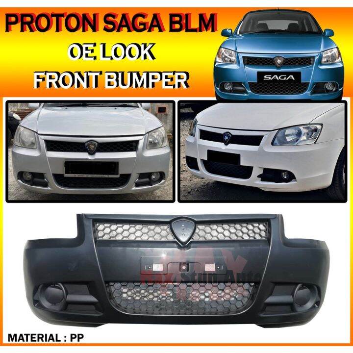PROTON SAGA BLM ORI LOOK FRONT BUMPER (MATERIAL PP) BUMPER DEPAN SAGA