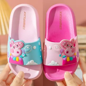 Girls peppa 2025 pig slippers