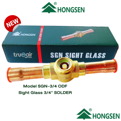 honngsen sight glass 3/4 กระจกตาแมว 3/4 แบบเชื่อม SOLDER Model SGN-3/4 ODF รุ่นเปิดฝาไม่ได้ SGN มีการปิดผนึกแบบ PTFE และซีลโอริง ฮองเซ็ง