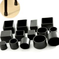 ✷▬ 4Pcs Black Chair Table Leg Caps Feet Protector Pads Furniture Table Covers Socks Hole Plugs Dust Cover Furniture Leveling Feet