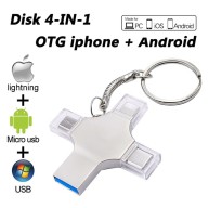 Hàng Có Sẵn + Giao Hàng Miễn Phí + COD Ổ Đĩa Flash 4 Trong 1 Micro USB Type thumbnail