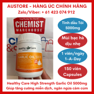 Healthy Care High Strength Garlic Oil 5000mg 150 Capsules thumbnail
