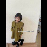 ✾◎ Dress Turn-down Collar Corduroy A-line Knee Length Soft Solid Fashion Sweet Casual Thick Comfortable Simple Autumn Girls Kids