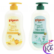 Combo 2 chai Sữa tắm gội Pigeon Jojoba 700ml + Pigeon hoa hướng dương