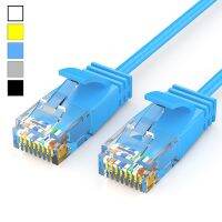 แพทช์อีเธอร์เน็ต Cat6a Ultrafine Cat 6 UTP-Slim RJ45คอมพิวเตอร์ Xbox สายระบบเครือข่ายแลน5สี