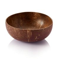 ETX1PCS Creative Natural Coconut Bowl Decoration Soup Fruit Salad Noodle Rice Bowl Wooden Fruit Bowl