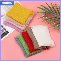 MUMU 1pc หรูหรา ชายหญิง นุ่มยาว ฤดูหนาวที่อบอุ่น สตูดิโอถ่าย อุปกรณ์ประกอบฉากการถ่ายภาพเด็ก ผ้าถักยืด ห่อทารกแรกเกิด ผ้าห่ม