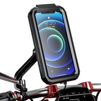 M18S Motorcycle Bike Phone Mount Bike Cell Mobile Phone Holder Stand Case Waterproof Holder Support for Smartphone