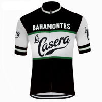 bahamontes retro black cycling jersey men pro team summer short sleeve road bicycle red cycling clothing maillot ciclismo