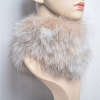 2021 Real Fox Fur Scarf Fur Headband Women Winter Ring Fox Fur Scarves Luxury Neck Warmer Good Elastic 100 Natural Fur Mufflers